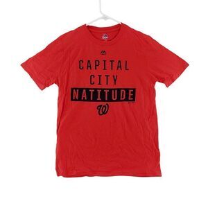 MLB Washington Nationals Boys Red T-shirt Sz M